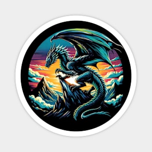 Dragon On Cliff Magnet